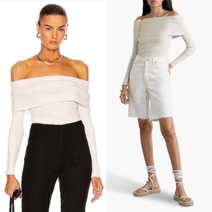 Johanna Ortiz No Boundaries Off-The-Shoulder Top Ecru